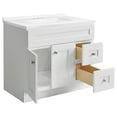 thumbnail image 5 of Brookings 37" Wood Vanity Sherwin Williams in White w/ Modern Sink Assembled, 5 of 15