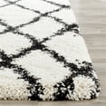 thumbnail image 3 of Safavieh Belize Shag 2'3" X 9' Power Loomed Rug in Ivory and Charcoal, 3 of 3