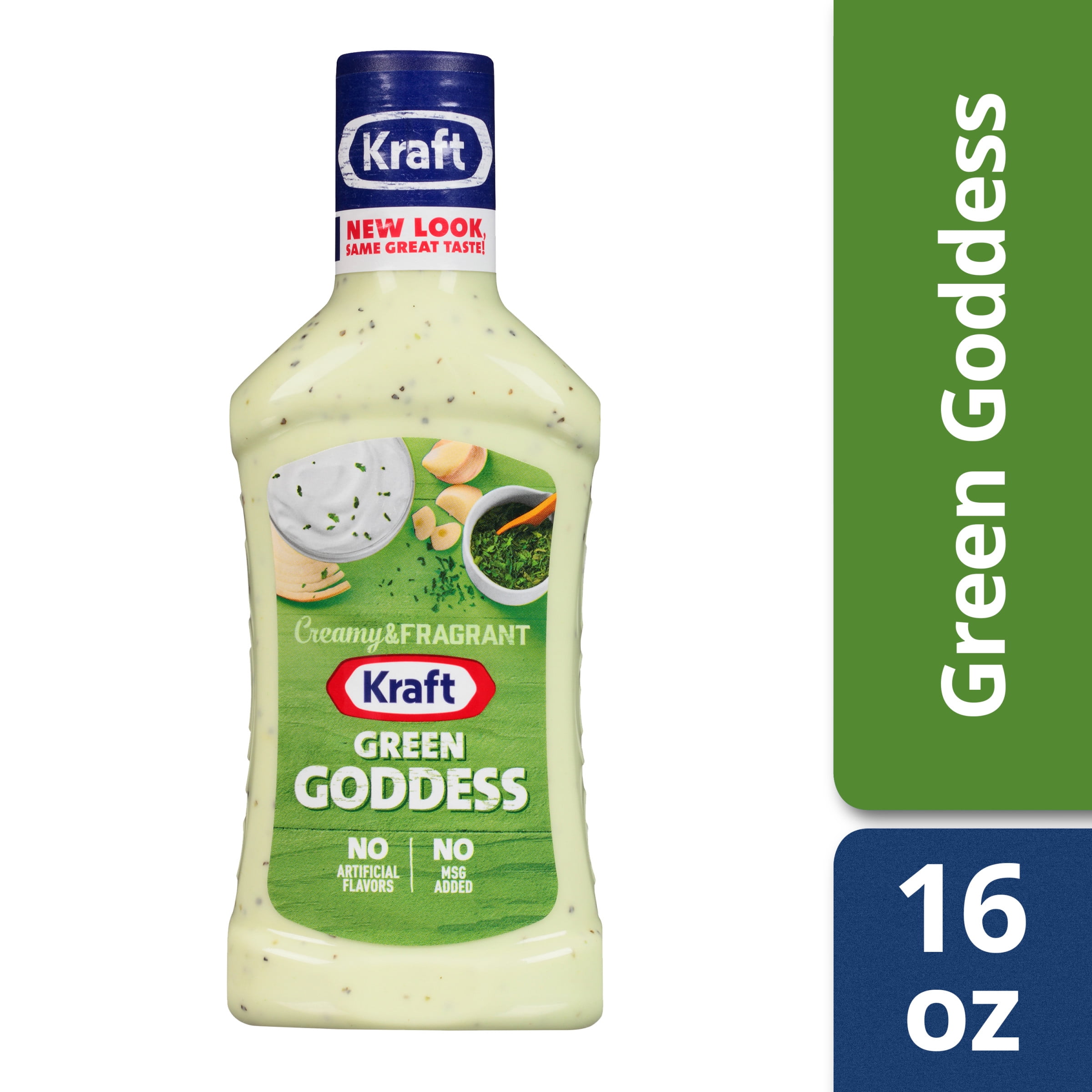 Kraft Green Goddess Dressing, 16 fl oz Bottle