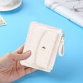 thumbnail image 2 of Women Simple Wallet Leather Keychain Small Card Bag Purse Holder (Beige), 2 of 7