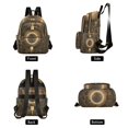 thumbnail image 2 of JIALIOU Mini Backpack Purse for Women Quilted Casual Daypack Small Travel Shoulder Bag, Abstract Bronze Geometric, 2 of 7