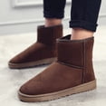 thumbnail image 2 of Botas de nieve para hombre, zapatos de algodón para amantes del invierno, zapatos cálidos para mujer, caña alta y terciopelo, 2 of 6