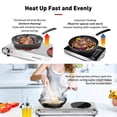 thumbnail image 4 of Estufas eléctricas duales Hot Plate Techwood de 1800 W, color plateado, 4 of 8