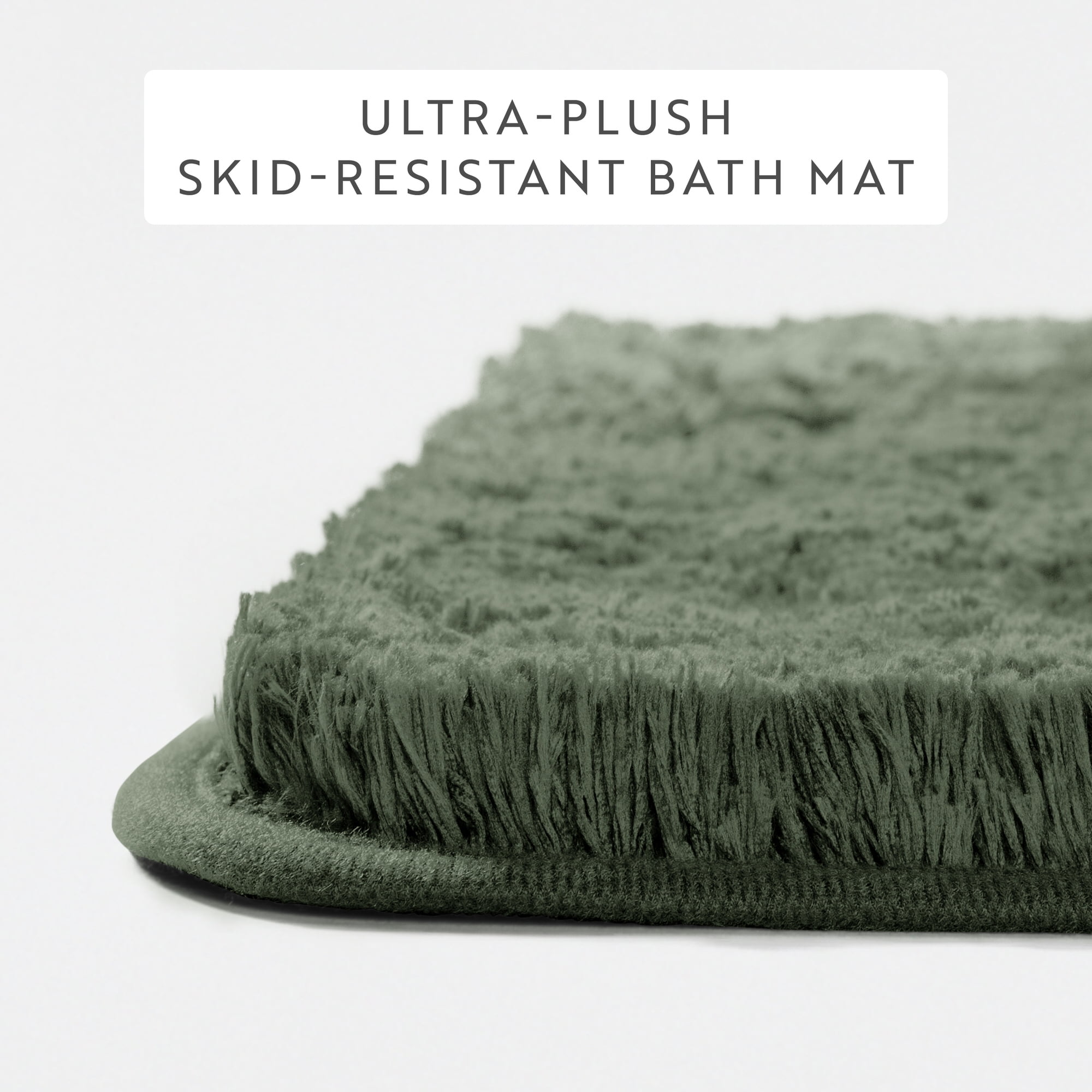 Plush Absorbent Bath Mat Rug with Anti-Skid Rubber Backing - Comfort Canopy