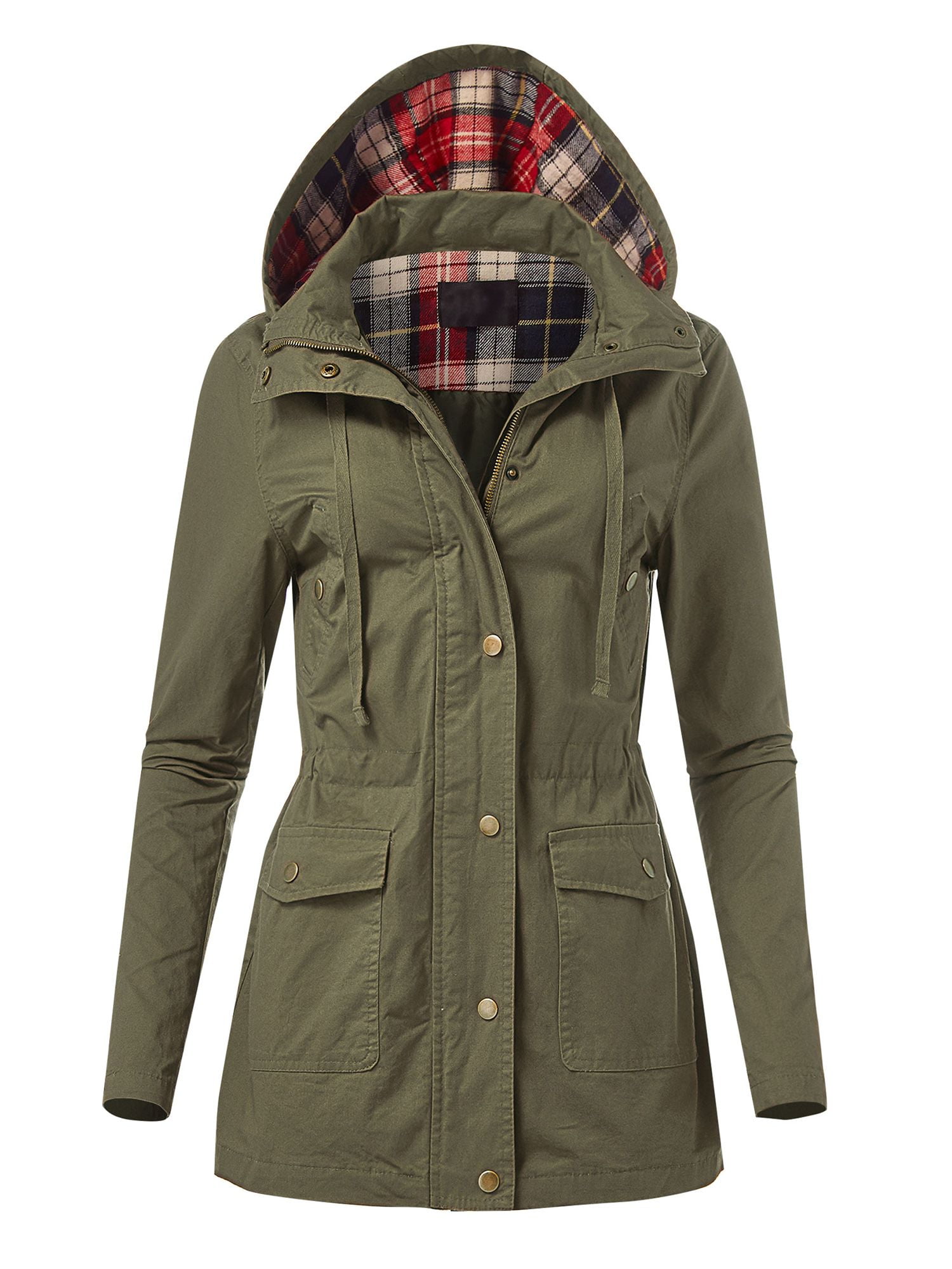 FashionMille Women Long Sleeve Lightweight Full Zip Outdoor Windbreaker Jacket