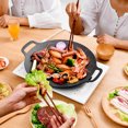 thumbnail image 4 of Hicess Poêle à Griller Style Coréen pour Cuisinière Poêle Ronde Antiadhésive avec Poignées pour Cuisson Intérieure, 4 of 8