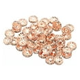 thumbnail image 1 of Unique Bargains 10mm Spacer Beads, 100pcs Bead Spacers Rhinestone Round Bulk Beads for Jewelry Making, Rose Gold, 1 of 5