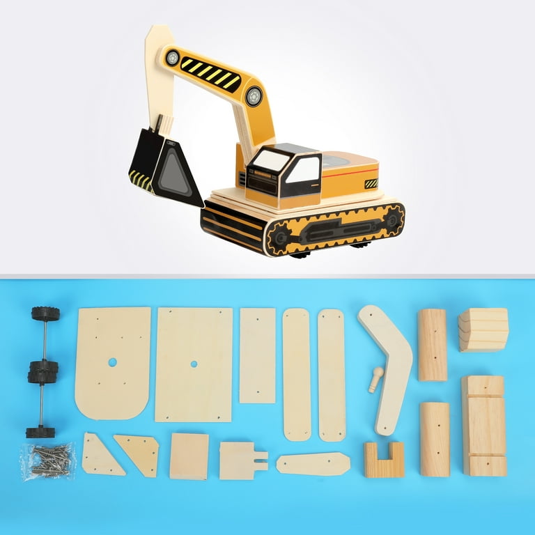 Create & Learn Kids DIY Construction Kit with Real Tools & Tool Belt