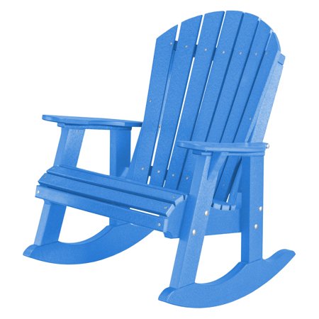 Wildridge Heritage High Fan Back Plastic Patio Rocker Chair