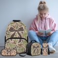 thumbnail image 2 of HUIACONG Deer Camo Brown Bow Kids Backpack Set for Girls with Lunch Box Insulated Water Bottle 4Pcs Backpack and Water Bottle Cover with Padded Strap for Girl Kid Students Elementary School Age 6-12, 2 of 7