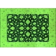 thumbnail image 1 of Ahgly Company Indoor Rectangle Oriental Green Industrial Area Rugs, 2' x 3', 1 of 4