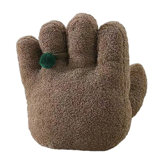 DJKDJL 15.75" Funny Hand Stuffed Animal Plush Toy with Ring, Meme-Inspired Soft Doll Pillow, Funny Desk Decoration, Cute Weird Plushie for Kids, Fans and Collectors