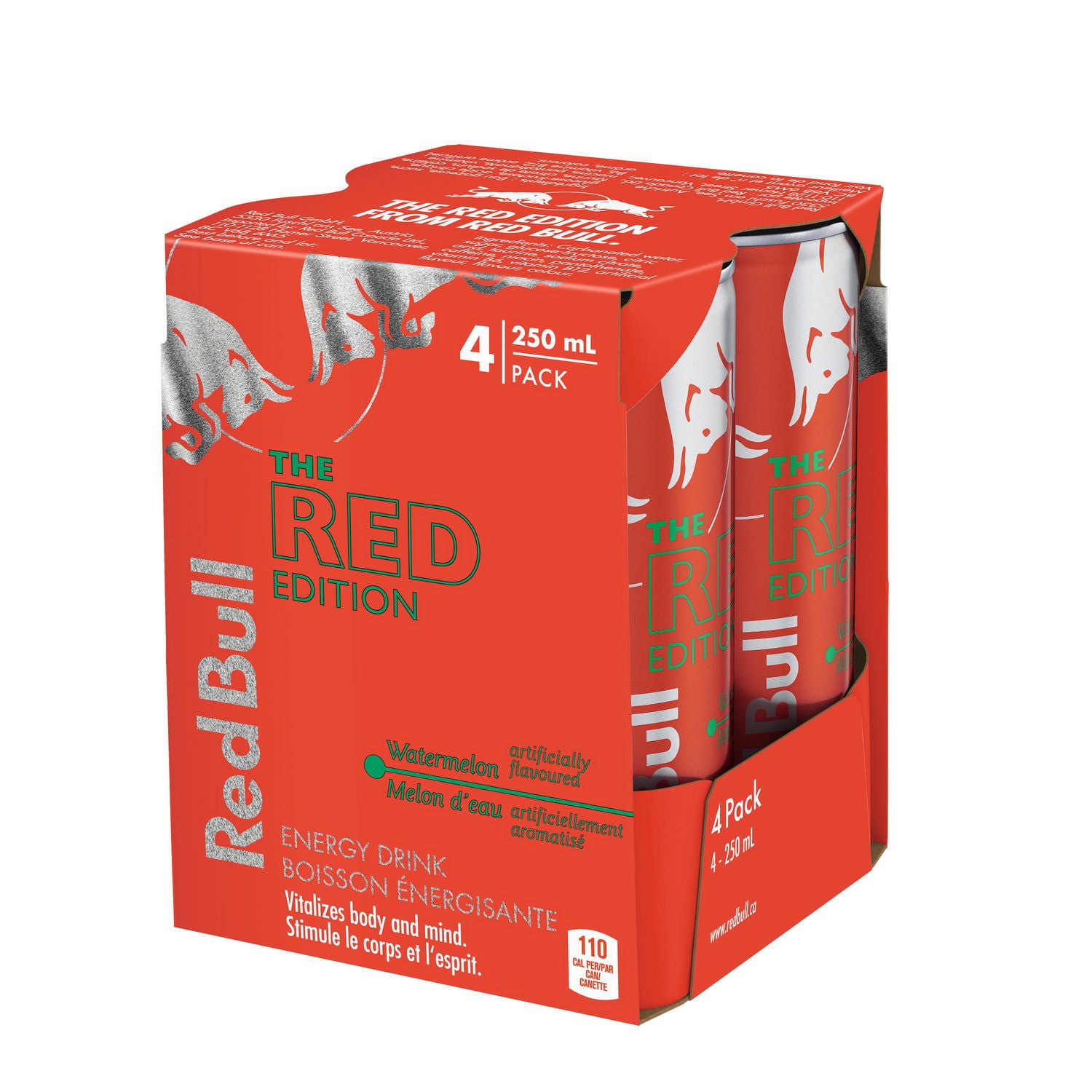 Red Bull Energy Drink, Watermelon, 250ml (4 pack), 4 x 250 mL