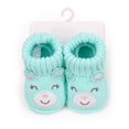 thumbnail image 5 of ZHOGXU Infant Bear Applique Knitted Athletic Shoes Warm Baby First Walking Shoes Soft Sole Home Booties For Newborn Baby,Green,0-3 Months, 5 of 6