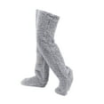 thumbnail image 4 of Calcetines peludos por encima de la rodilla, calcetines tipo pantuflas, calcetines cálidos para dormir en casa en invierno, calcetines hasta el muslo Longitud de pierna 55cm, 4 of 9