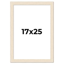 17x25 Frame White Real Wood Picture Frame Width 1.5 inches | Interior Frame Depth 0.5 inches | Barn