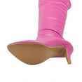 thumbnail image 4 of Fall Saving! Tuobarr Boots for Women Heels, Women Shoes Sexy Winter Pointed Thin High-Heeled Women's Boots, Hot Pink US Size 7.5, 4 of 5