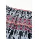 thumbnail image 4 of ABPHQTO Falda con gradas altas y bajas con estampado bohemio multicolor para mujer, 4 of 5