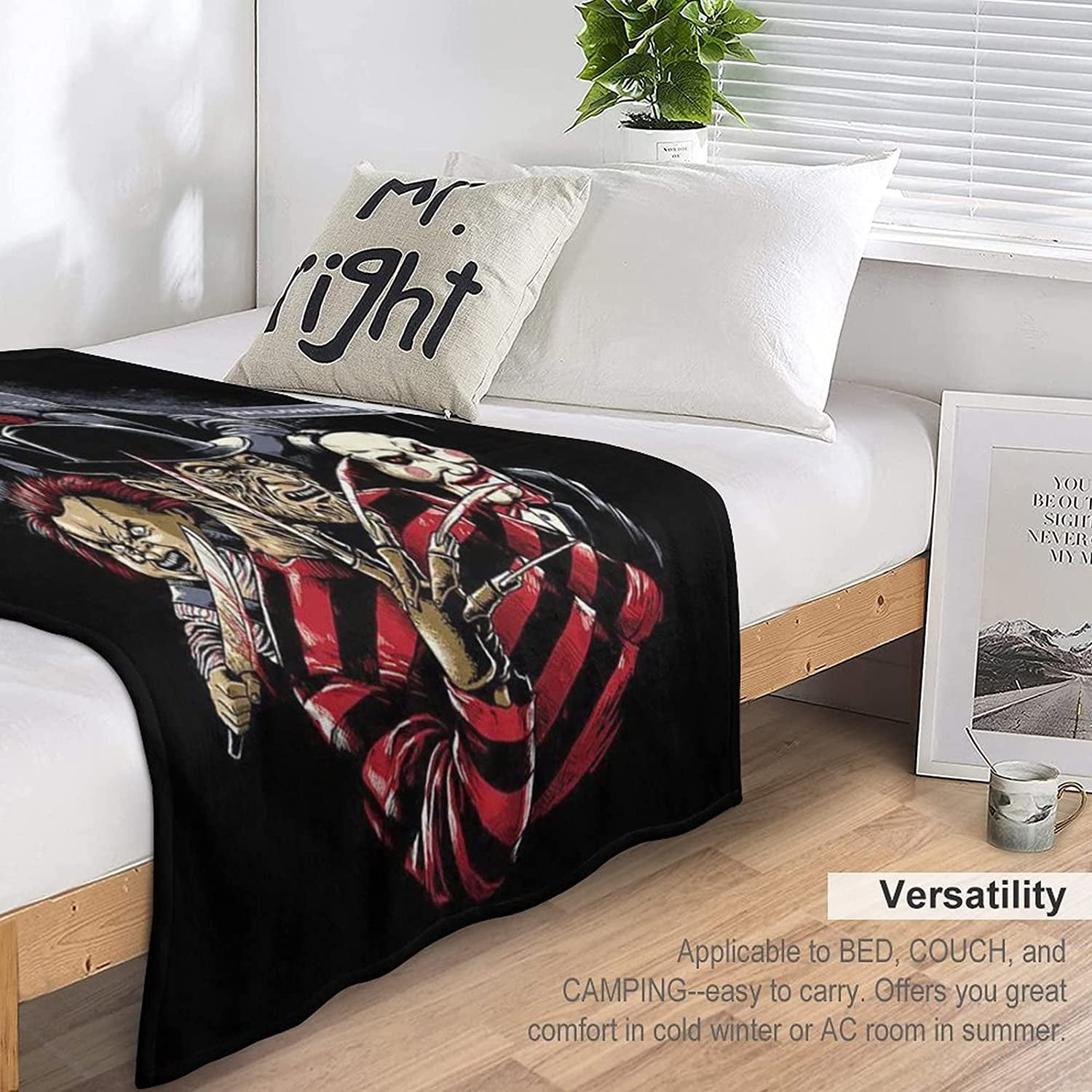 Horror Movie Throw Blanket Super Soft Cozy Warm Friends Blanket Fleece Flannel Light Weight Blanket for Bedroom Couch 50x60inch Walmart