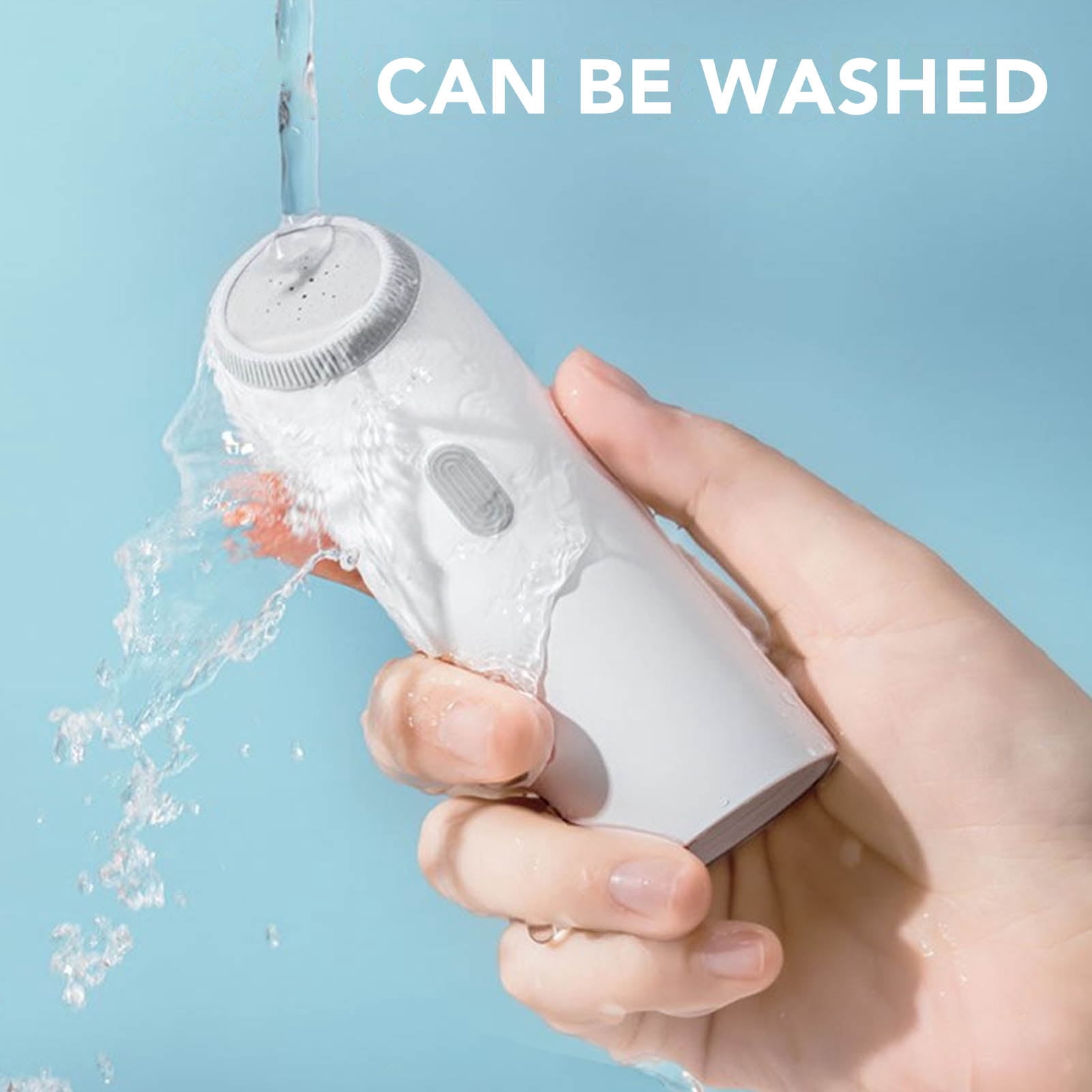 Rupoun Portable Bidet Sprayer ABS USB Rechargeable Electric Handheld Travel Bidet with Bottle for Feminine Hygiene Cleaning Postpartum Care (4.2 in / 10.7 cm)