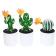 thumbnail image 4 of Adornos de Cactus artificiales, decoraciones de Cactus falsos, decoración del hogar, 3 uds., 4 of 5