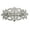 Clear, variant on Faship Gorgeous Red Rhinestone Crystal Big Floral Hair Barrette