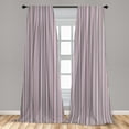 thumbnail image 5 of Ambesonne Geometric Curtains, Vertical Line Art, Pair of 28"x84", Warm Taupe Pink White, 5 of 5