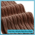 thumbnail image 2 of 3 Pairs Awesome Women Thigh High Cotton Boot Socks. Durable Knee High Socks, Perfect As Winter & Spring Socks Size 6-9Coffee T1024, 2 of 3