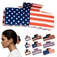 thumbnail image 4 of Independence Day Square Barrettes Rectangular Back Of Head Hair Clips For Women Party Hair Accessories, 4 of 4