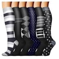 thumbnail image 4 of Combinación de patrones de calcetines deportivos de fitness para hombres y mujeres con medias de presión, 4 of 5