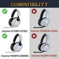 thumbnail image 2 of SOULWIT Replacement Earpads for Sony Inzone H7(WH-G700)/H9(WH-G900N) Wireless Gaming Headset, Ear Pads Cushions with Softer Protein Leather, Noise Isolation Foam - H7 PL Black, 2 of 4