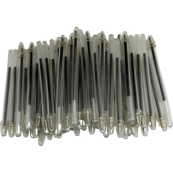 Comfort Axis Flexible Non-Lethal Safety Pens 4" Bendable Pens for Hospitals, Mental Health Institutions and Prisons, Black (100 Pack)