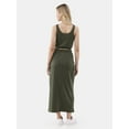 thumbnail image 6 of No Boundaries Henley Tank and Maxi Skirt Set, Women’s and Women's Plus, 6 of 6