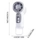 thumbnail image 3 of Ventilador, Ventilador de techo, Ventilador de escritorio, Ventilador portátil Palm Alta velocidad Compresión de hielo Pantalla digital 199 velocidades Clip multiescenario Mini USB Carga Ventilador pe, 3 of 5