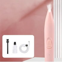 Tvtnvo Pet Shaver Dog Nail Grinder Quiet Low Noise Paw Hair Trimmer with LED Light Efficient Blade Head Safe Foot Groomingfor Sensitive Pets Portable One Hand Operation Pink 6.1in