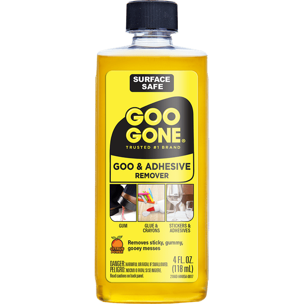 Goo Gone Adhesive Remover 4 Ounce, Yellow