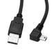 thumbnail image 3 of 5X 1.8M Mini USB B Tipo 5Pin Macho 90 Grados En ángulo Izquierdo Una USB 2.0 Cable de Datos Macho Color Negro, 3 of 5