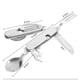 thumbnail image 2 of Matsuzay Duradero 3 en 1 para viajes al aire libre, camping, senderismo, bolsillo, cuchara plegable, tenedor, cuchillo (azul) Mostrada Matsuzay HA018223-00, 2 of 6