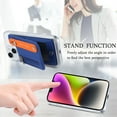 Back Wallet for iPhone 13 Case with Card Holder, PU Leather RFID