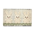 thumbnail image 2 of Welcome Doormat with Rabbit Chick Cow Designs Non Slip Silicone Back Doormat for Front Door Entryway Kitchen Bathroom Porch Indoor Outdoor Decorative Rug Water Absorbent Doormat for Home Decor, 2 of 7