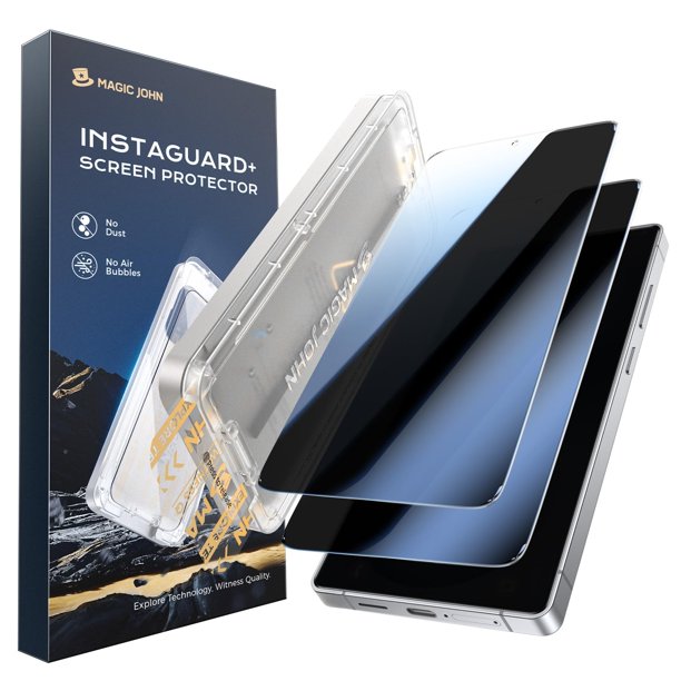 Protector de pantalla de privacidad MAGIC JOHN 2PACK de tercera generación para Samsung Galaxy S26 U