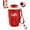 Red, variant on Coffee Vacuum Flask 12oz Portable Cup with Lid Handle 316 Stainless Steel Liner Insulated Water Bottle Hot Cold Drinkware Travel Mug Home Office Outdoor Camping Daily Use(Red,Standard)