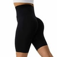 thumbnail image 2 of AherBiu Yoga Shorts for Women High Waisted Compression Bottoms Gym Workout Leggings Bikers Shorts, 2 of 3
