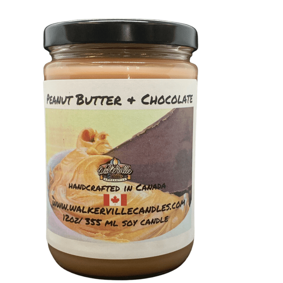 Peanut Butter Chocolate 12 oz/ 355 ml Soy Candle
