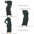 thumbnail image 3 of Robe Pull à Col Roulé Manches Longues Robe Pull Extensible Col Roulé Robe Pull Ajustée Col Roulé Côtelé Robe Pull d'Hiver, 3 of 6