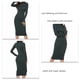 thumbnail image 5 of Vestido suéter de punto de manga larga acanalado con cuello alto para mujer, vestido básico de Color sólido, elástico, ajustado, suave y cálido para fiesta y cita, verde L, 5 of 6