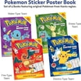 thumbnail image 2 of Pokémon Sticker Activity Books for Kids – Set of 4 Children’s Sticker Books with Posters & Activities, Kanto Region, Ages 3+, 2 of 6