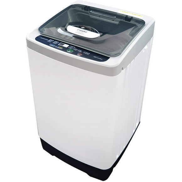 Panda 1.38 Cu.ft Portable Washing Machine, 3 Water Levels, 8 Programs, Compact Top Load Cloth Washer
