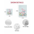 thumbnail image 7 of Teal Easter Kitchen Dish Towels for Drying Dishes Set of 4, Spring Polka Dots Bunny Easter Eggs Wooden Waffle Weave Microfiber Hand Tea Bathroom Towels Quick Dry & Absorbent Towel 12x12, 7 of 7