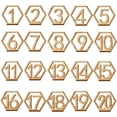 thumbnail image 1 of Hexagon Shape Table Numbers For Your Event, Reflective Surface Adds A Modern Finishing Touch To Weddings, Parties, Restaurants (20 Pieces), 1 of 5